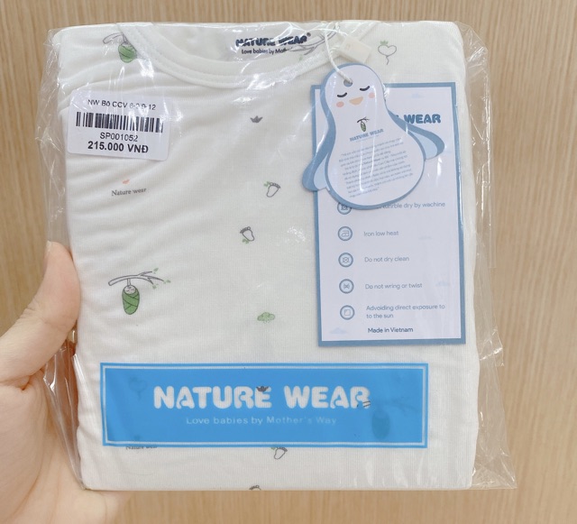 Nature Wear - Bộ cộc cài vai vải Bamboo (sợi tre)