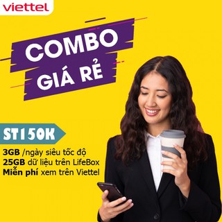 [Miễn Phí Tháng Đầu] SIM 4G VIETTEL ST150K DATA 90GB/THÁNG  - Miễn phí xem phim trên ứng dụng TV360