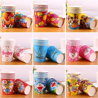 set 5 cốc giấy hoạt hình