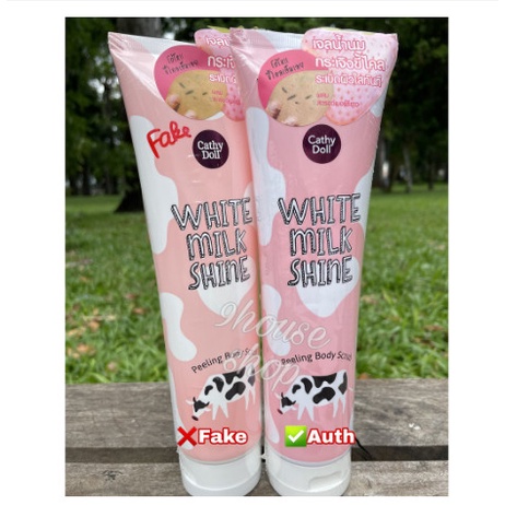 [Nội Địa Thái] Tẩy da chết toàn thân white milk shine cathy doll 320ml