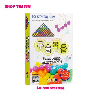 Đồ chơi đố trí viên bi IQ Puzzlia Beads Puzzle Triangle 2D3D (Hàn Quốc, mới)