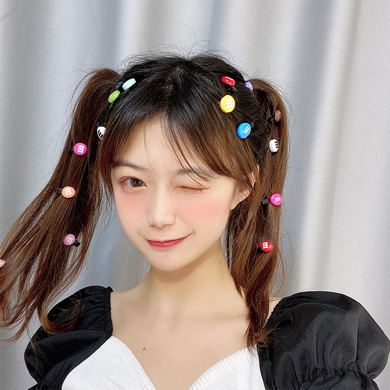 Set 5 / 10 KẹP TóC HìNh Cô GáI Dễ Thương