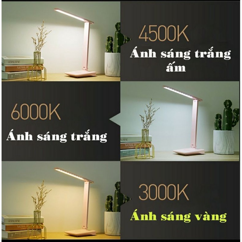 Đèn Led cảm ứng 3 chế độ bảo vệ mắt  4000mA – Đèn bàn học chống cận tích điện 9W 858