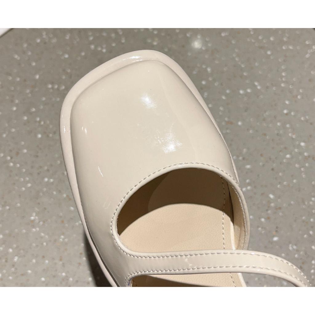 Giày Cao Gót 5 Phân Quai Chéo Bít Mũi