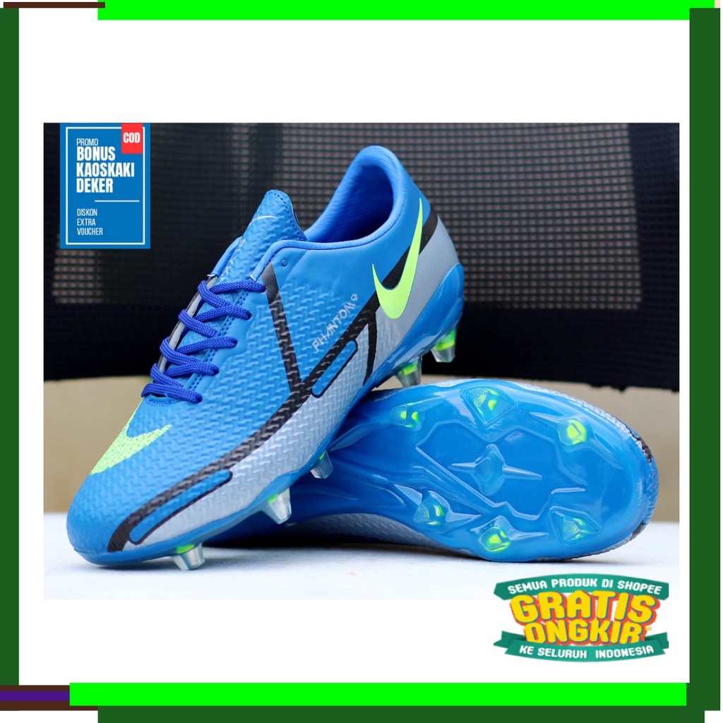 Giày Thể Thao Đế Mạnh Cho Trẻ Em Và Người Lớn Nhập Khẩu Nike Phantom GT2 Academy Elite Blue Silver FG 2021