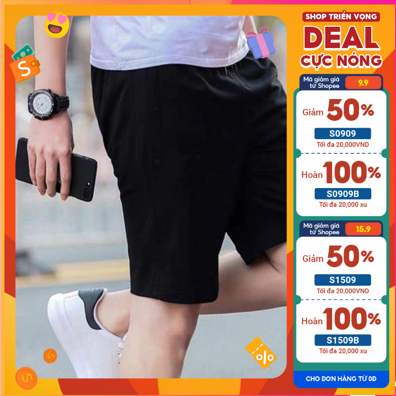 Hoả tốc - Quần đùi thể thao nam có bigsize 100kg