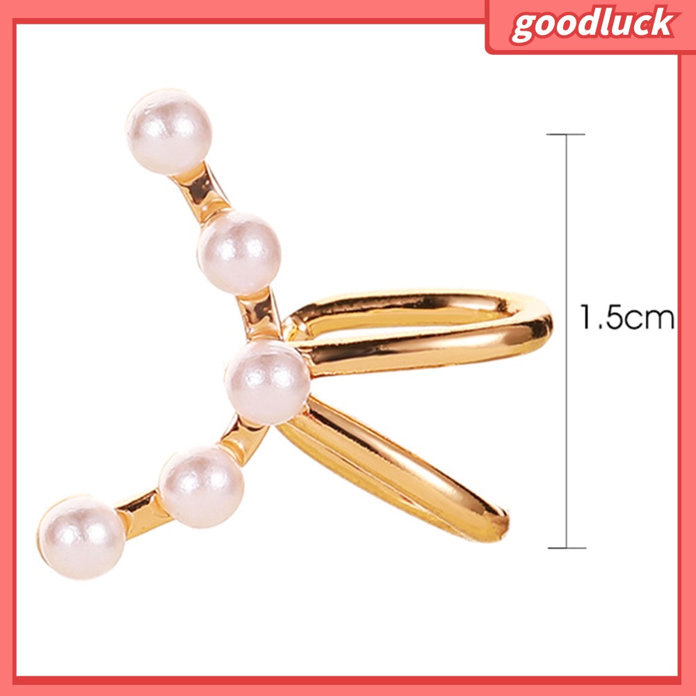 1 Khuyên Vành Tai Đính Ngọc Trai Giả Thời Trang Cho Nữ