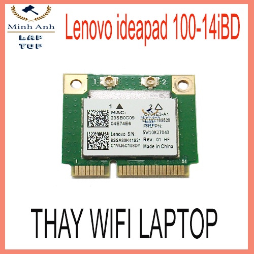 Thay wifi Laptop lenovo ideapad 100-14iBD
