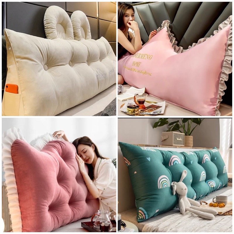 Gối ôm dựa lưng, nệm tựa đầu giường hoặc ghế sofa giảm mỏi lưng