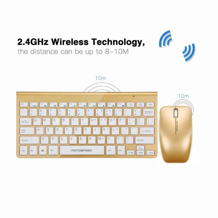 [Mã SKAMSALE03 giảm 10% đơn 200k] Bàn Phím Và Chuột Quang Không Dây Bluetooth Motospeed G9800 2.4 GHz