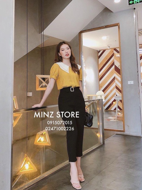 [Mã WA1599 giảm 15% đơn 99k] ÁO SƠ MI NỮ THIẾT KẾ CỔ SEN BE SANG TRỌNG A1055 | BigBuy360 - bigbuy360.vn