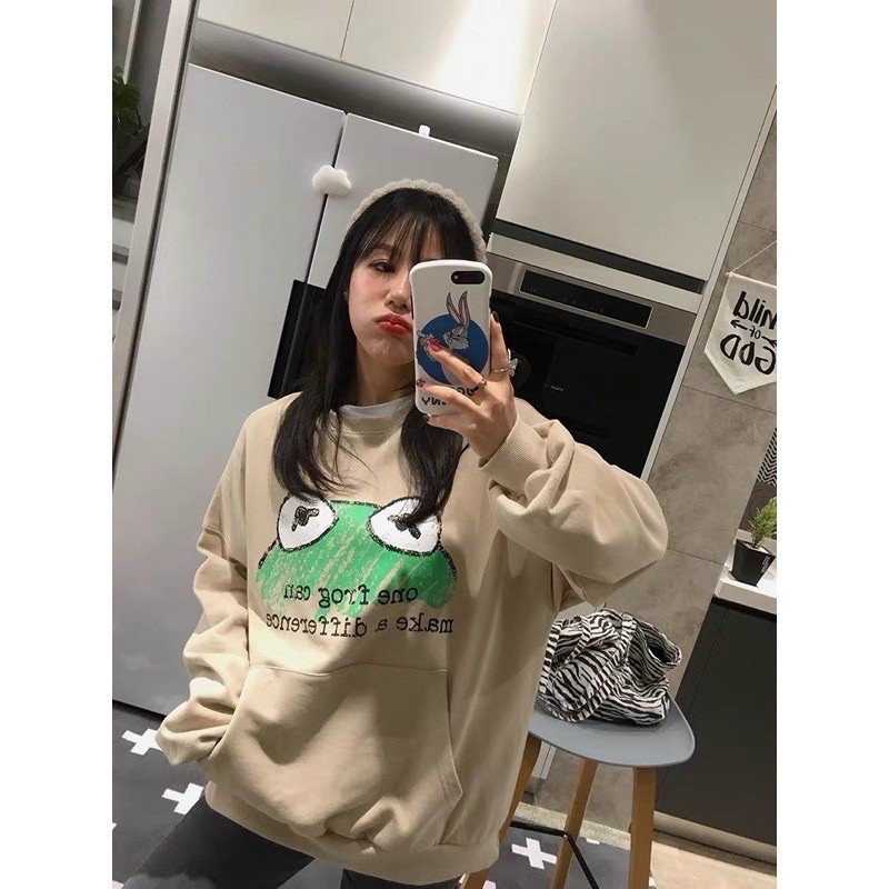 [Mã FAGREEN1505 giảm 10% tối đa 30K đơn 99K] Áo Sweater Frog có túi chất nỉ lót bông mịn đẹp - Form áo Unisex Nam Nữ | BigBuy360 - bigbuy360.vn