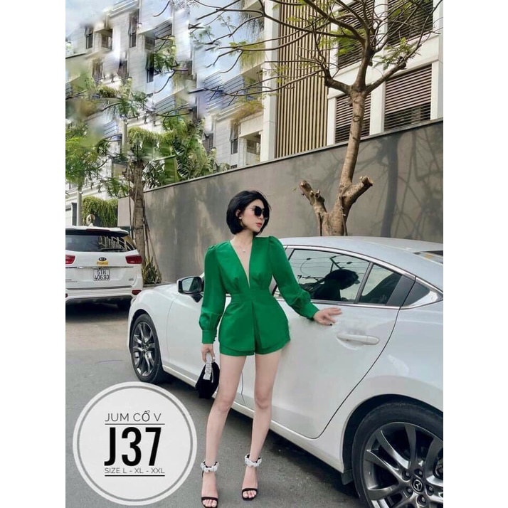 (TÁO ĐỎ BIGSIZE 55-90KG) Jumsuit Bigsize Body Nhấn Eo Cổ V Kèm Quần Màu Sang Chảnh S83 🍎🍎🍎 | BigBuy360 - bigbuy360.vn