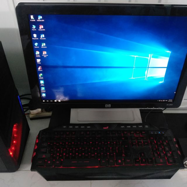 Dàn Máy Tính Đễ Bàn Ram 8GB HDD 500GB Chip CPU E8500 Mạnh Ngang i3 + Màn Hình Hp 20in Giá Bao Rẽ Shopee