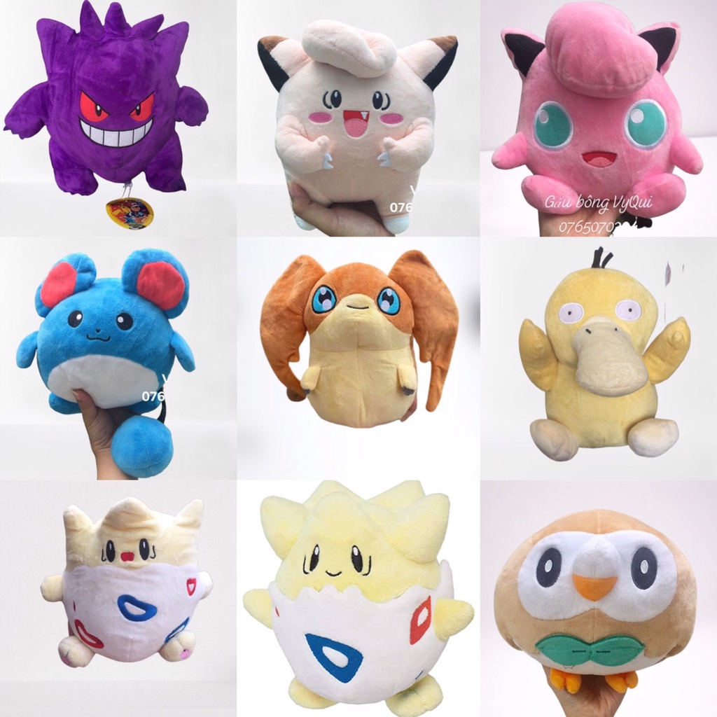 Gấu bông pokemon tròn ú size 25cm
