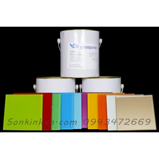 Sơn trên kính bộ 2kg.