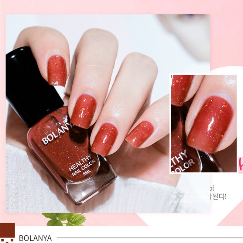 Sơn móng tay MAFFICK Bolanya màu nude gốc nước không cần hong đèn/ lột/ nhanh khô/ trong suốt và không mùi