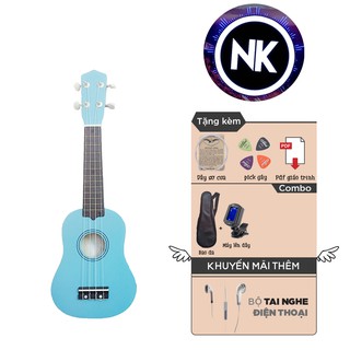 (MUA 1 ĐƯỢC 8) Đàn Ukulele Soprano 21" Full Phụ Kiện + Bao Da + Tuner + Tai Nghe
