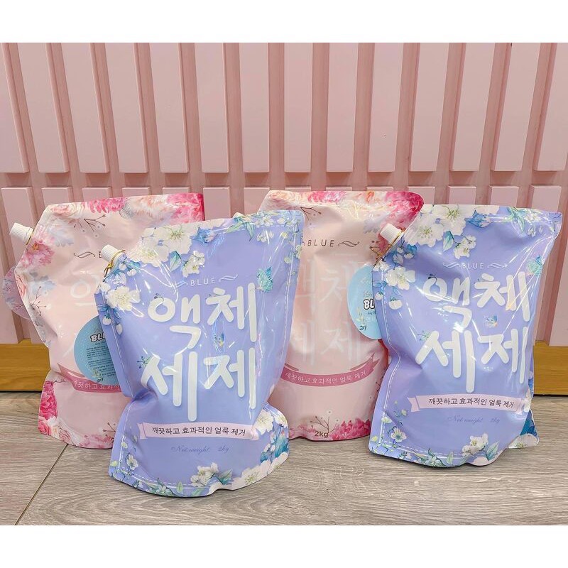 Nước Giặt, Xả Blue Hàn Quốc 2000ml, Hương Nước Hoa, Hương Thảo Mộc