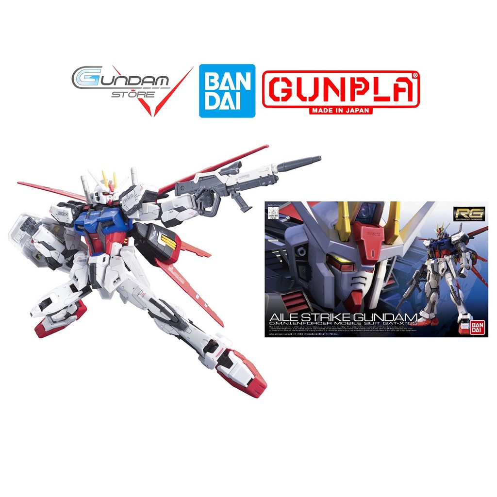 Mô Hình RG Aile Strike Gundam GAT-X105 Bandai 1/144 Real Grade Đồ Chơi Lắp Ráp Anime Nhật