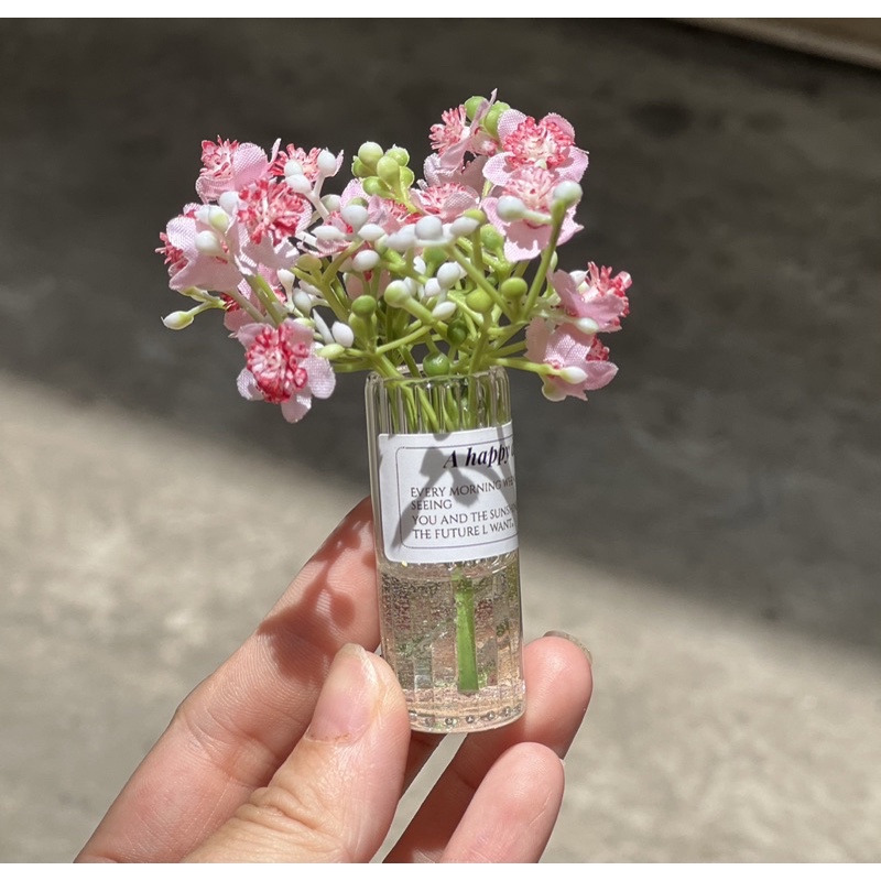 Mô hình cành hoa, lọ hoa mini cho nhà búp bê