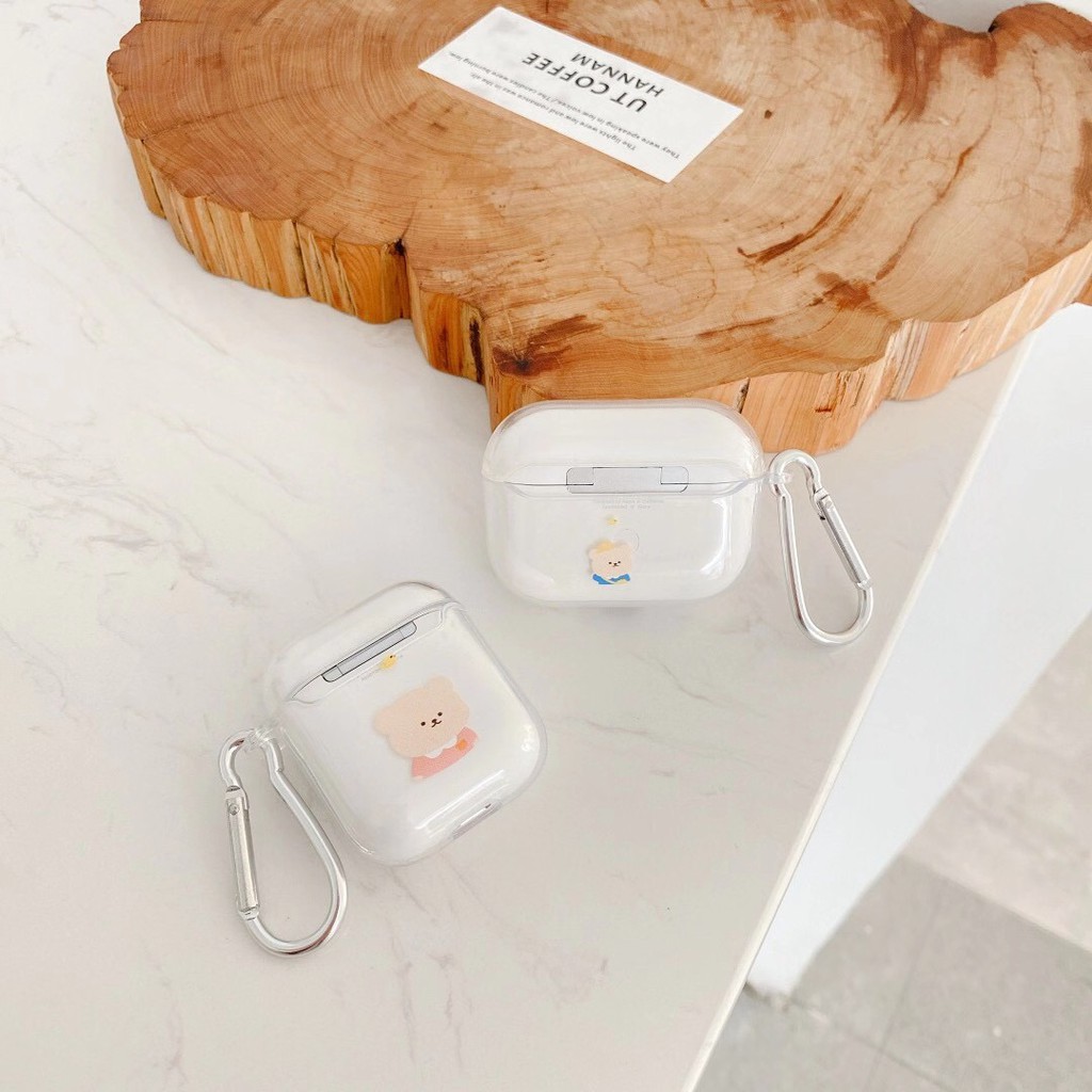Vỏ Bảo Vệ Hộp Đựng Tai Nghe Airpods Pro Hình Gấu Đáng Yêu Kiểu Nhật Hàn Ốp | BigBuy360 - bigbuy360.vn