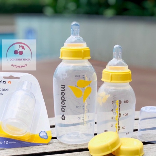 Bình sữa Medela 150ml (tặng nắp trữ)