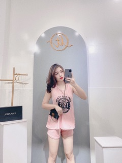 Đồ bộ ba lỗ chất thun giấy mặc mát