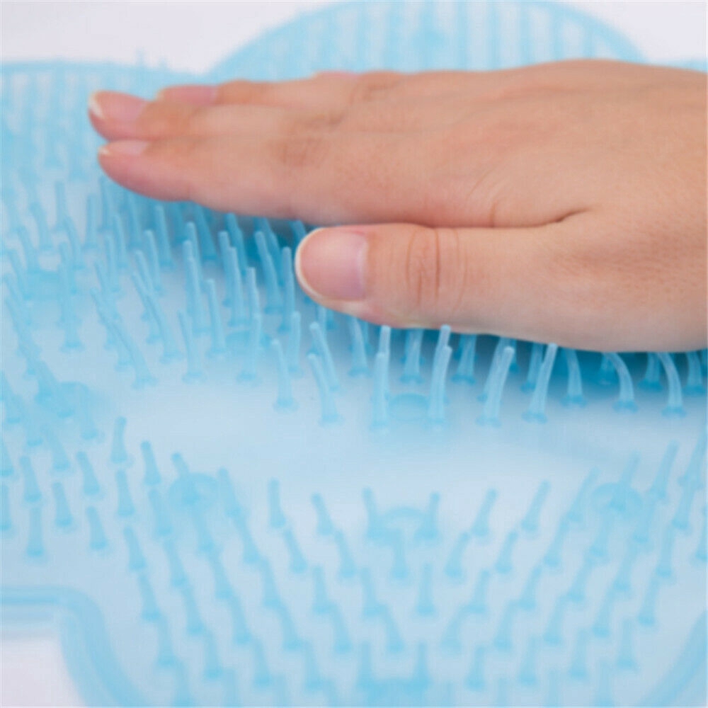 Lazy Non-slip Multifunction Silicone Massage Mat Wash Foot Bath Artifact Skin Wash Pad Brush Bathroom Mat