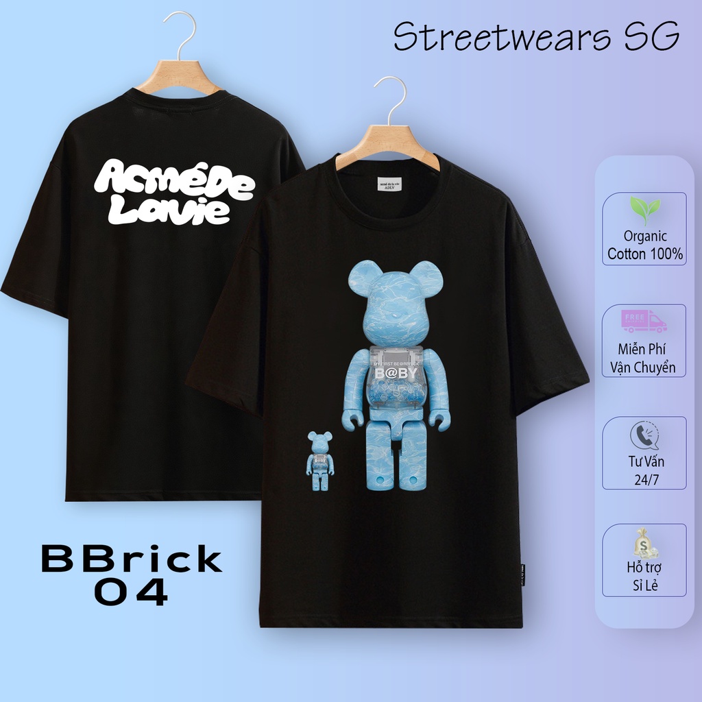 [Basic] Áo thun ADLV BearBrick Mẫu Hot 1-25, Cotton 2c 100%, In xịn - Streetwears SG - Part 1