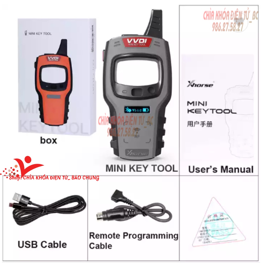 Máy vvdi tạo chíp, copy chíp dành cho ô tô, xe máy, tạo chìa smarkey xe máy