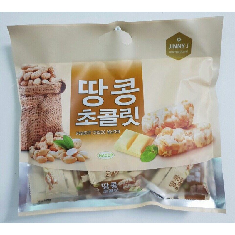 JINNY-J (HÀNG THẬT) Bánh Yến Mạch Socola Đậu Phộng Combo 2 túi / 250g (có thể mix theo yêu cầu)
