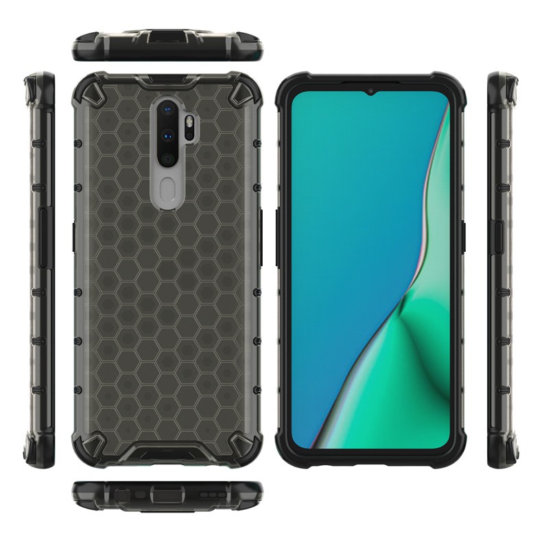 Ốp lưng Oppo A9 2020 / A5 2020 vân tổ Ong kiểu dáng UAG cao cấp