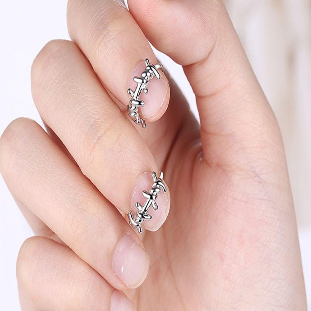 JARRED Khuyên Tai Tròn Thắt Nút Đơn Giản Thời Trang Cho Cặp Đôi