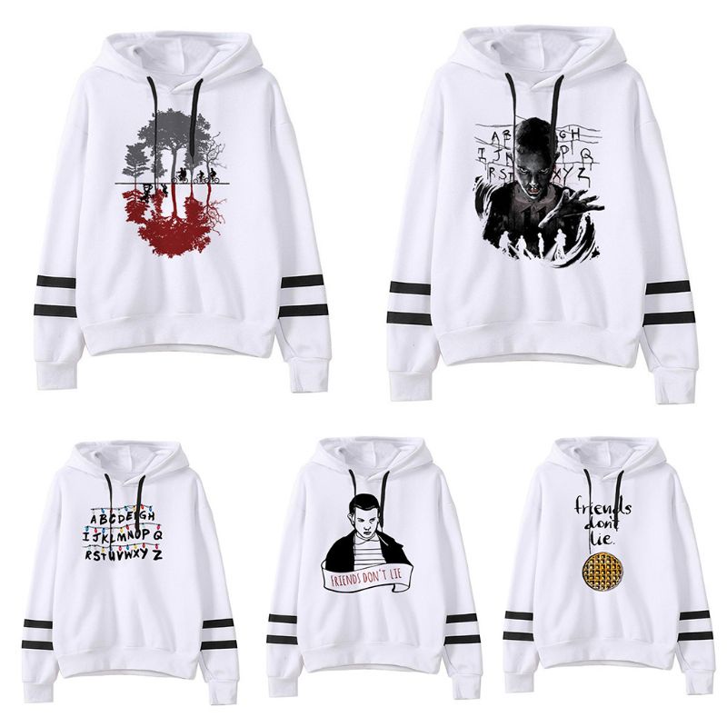 Áo Hoodie Tay Dài In Họa Tiết Cho Nữ