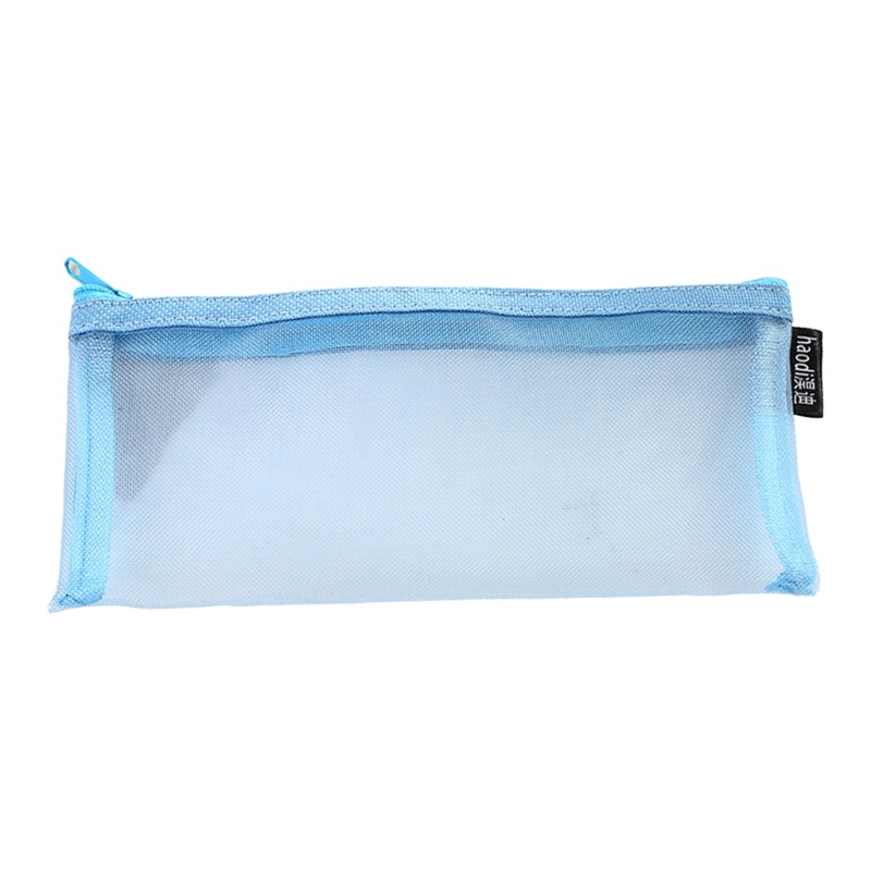 Túi Lưới Đựng Bút Đa Năng Có Khóa Kéo Thiết Kế Dễ Thương Ốp