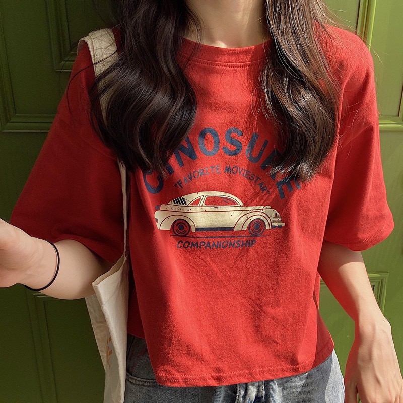 Áo Croptop IN Ô Tô Siêu Xinh