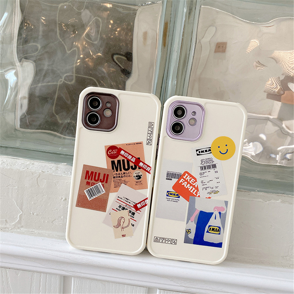 Ốp điện thoại bằng silicon mềm in hình nhãn dán cho iPhone 12pro max 12mini 11Pro Max XS Max XR SE 2020 7 8 Plus | BigBuy360 - bigbuy360.vn