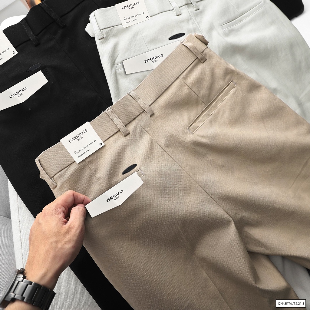 Quần dài âu nam phong cách hàn quốc, chất vải kaki cao cấp, form slim fit tôn dáng 12211