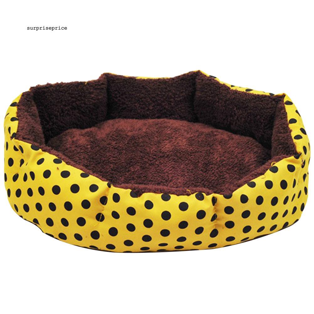 Đệm lót mềm họa tiết chấm bi cho thú cưng