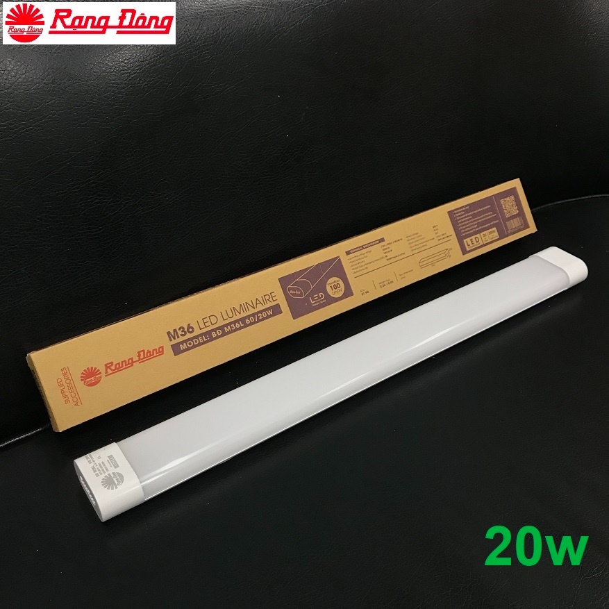 Đèn Led bán nguyệt Rạng Đông M36 6T 20W 1m2 40W ánh sáng trắng thiết kế tràn viền