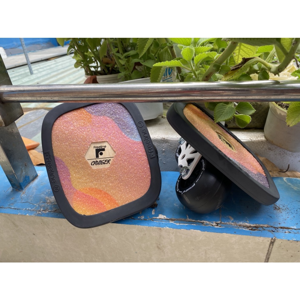 VÁN TRƯỢT FREELINE SKATE GỖ BÁNH XỊN 4 MÀU NHÁM XỊN