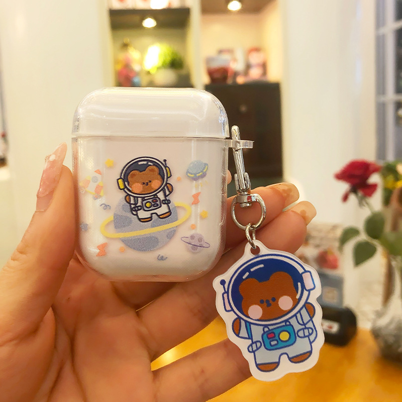 Vỏ Bảo Vệ Hộp Sạc Tai Nghe Airpods 1/2 Pro3 Hoạ Tiết Hành Tinh Xinh Xắn