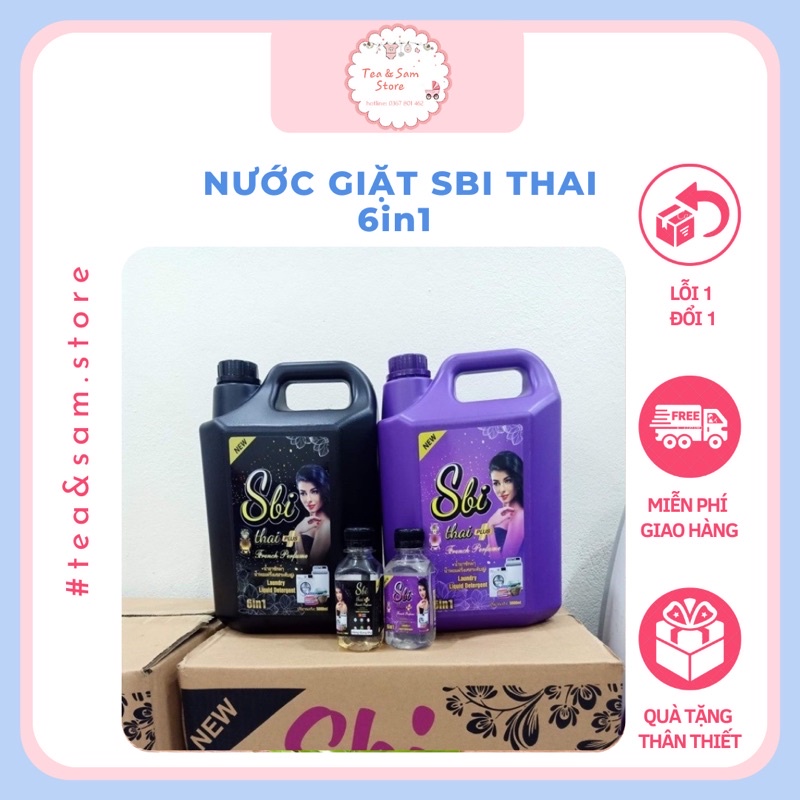 RẺ VÔ ĐỊCHGIẶT XẢ SBI THAI 5L SIÊU SẠCH ,SIÊU THƠM ,SIÊU AN TOÀN CHO DA TAY