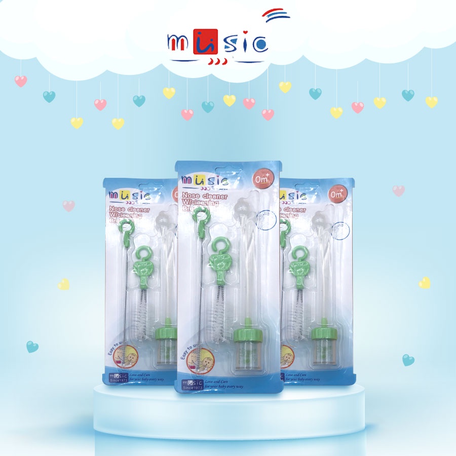 Hút mũi dây MUSIC an toàn cho bé giúp lấy chất nhờn trong mũi bé một cách hợp vệ sinh