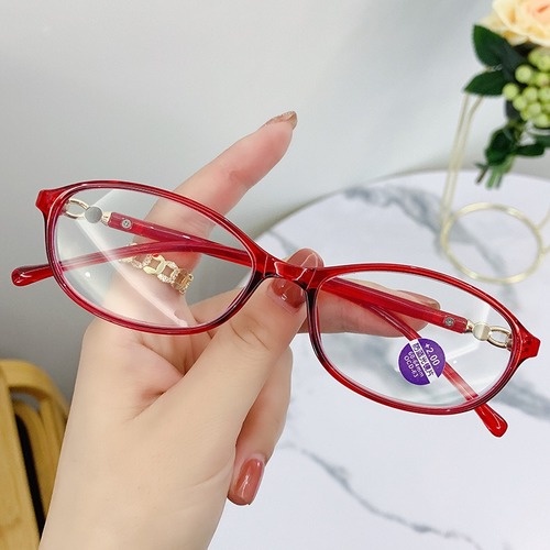 Kính lão thị nạm kim cương kính đọc sách chống ánh sáng xanh thời trang phụ nữ cao tuổi trung niên siêu nhẹ