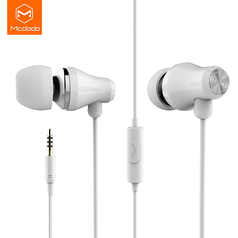 MCDODO DC3.5mm white high quality stereo headset