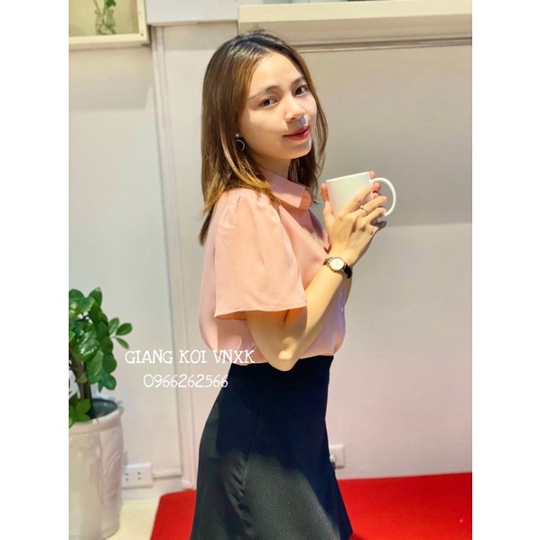 Sơ mi cổ đức tay chuông Giangkoivnxk