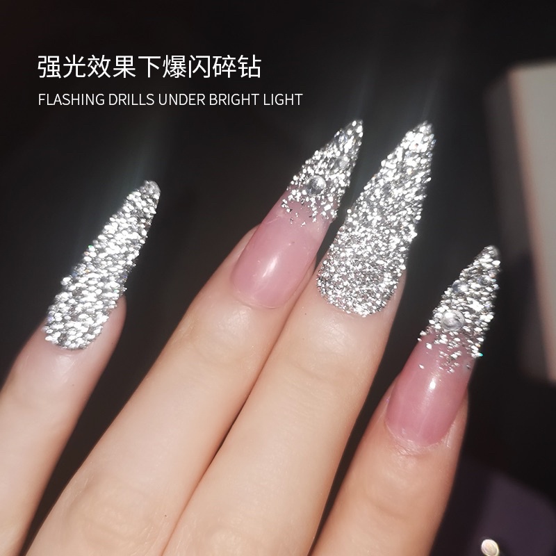 bột tráng gương kim cương siêu sáng trang trí nail