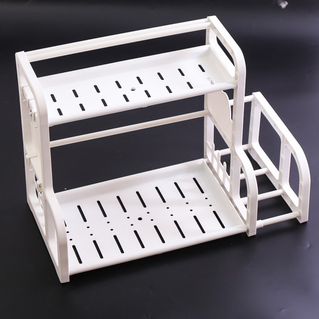 Kệ Đựng Gia Vị Nhà Bếp 2 Tầng Tashuan , Kệ Bếp Đa Năng Để Gia Vị Kèm Dao Thớt